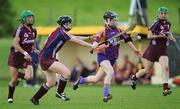 5 July 2008; Rose Marie Breen, Wexford, in action against Aine Hillary, Galway. Gala All-Ireland Senior Campionship, Galway v Wexford, Kilimor, Co. Galway. Picture credit: Ray Ryan / SPORTSFILE