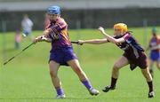 5 July 2008; Katrine Parrock, Wexford, in action against Theresa Mannion, Galway. Gala All-Ireland Senior Campionship, Galway v Wexford, Kilimor, Co. Galway. Picture credit: Ray Ryan / SPORTSFILE