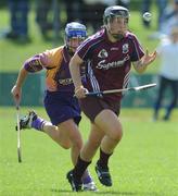 5 July 2008; Jessica Gill, Galway, in action against  Aoife O'Connor, Wexford. Gala All-Ireland Senior Campionship, Galway v Wexford, Kilimor, Co. Galway. Picture credit: Ray Ryan / SPORTSFILE *