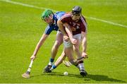 24 May 2015; Aonghue Clarke, Westmeath, in action against Zane Keenan, Laois. Leinster GAA Hurling Senior Championship Qualifier Group, Round 3, Laois v Westmeath. O'Moore Park, Portlaoise, Co. Laois. Picture credit: Brendan Moran / SPORTSFILE