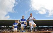 5 July 2008; Laois players, from left, Cahir Healy, Niall Holmes and Patrick Mullaney make their way to the bench for the team photograph. GAA Hurling All-Ireland Senior Championship Qualifier - Round 2, Galway v Laois, Pearse Stadium, Salthill, Galway. Picture credit: Pat Murphy / SPORTSFILE