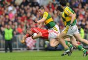 6 July 2008; Pearse O'Neill, Cork, in action against Darragh O Se, Tom O'Sullivan and Padraig Reidy, Kerry. GAA Football Munster Senior Championship Final, Kerry v Cork, Pairc Ui Chaoimh, Cork. Picture credit: Brendan Moran / SPORTSFILE
