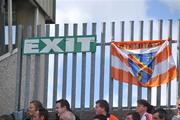 29 June 2008; General view of Armagh flag. GAA Football Ulster Senior Championship Semi-Final, Down v Armagh, St Tighearnach's Park, Clones, Co. Monaghan. Picture credit: David Maher / SPORTSFILE