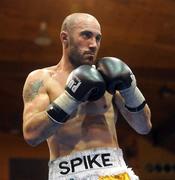 5 July 2008; Gary 'Spike' O'Sullivan. Big Time Boxing, International Middleweight contest, Gary 'Spike' O'Sullivan.v.Eugene Stan, National Basketball Arena, Tallaght, Dublin. Picture credit: Stephen McCarthy / SPORTSFILE