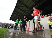 6 July 2008; Cork captain Graham Canty leads his side out before the game. GAA Football Munster Senior Championship Final, Kerry v Cork, Pairc Ui Chaoimh, Cork. Picture credit: Brendan Moran / SPORTSFILE