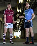 21 May 2015; Galway Hurler Cathal Mannion and Dublin Hurler Peter Kelly, during the Leinster Hurling and Football Championship preview. Croke Park, Dublin. Picture credit: Matt Browne / SPORTSFILE