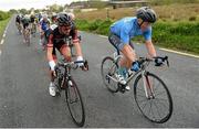 22 May 2015; Eventual stage winner Ian Bibby, left, NFTO NPC, alongside eventual 2nd place Damien Shaw, Team Asea, during Stage 6 of the 2015 An Post Rás. Ballina - Ballinamore. Photo by Sportsfile