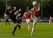 22 May 2015; Sean Gannon, Dundalk, in action against Chris Forrester, St Patrick's Athletic. SSE Airtricity League Premier Division, St Patrick's Athletic v Dundalk, Richmond Park, Dublin. Picture credit: David Maher / SPORTSFILE