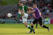 22 May 2015; Dan Murray, Cork City, in action against Michael Drennan, Shamrock Rovers. SSE Airtricity League Premier Division, Cork City v Shamrock Rovers, Turners Cross, Cork. Picture credit: Matt Browne / SPORTSFILE