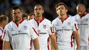 22 May 2015; Dejected Ulster players after the game. Guinness PRO12 Play-Off, Glasgow Warriors v Ulster, Scotstoun Stadium, Glasgow, Scotland. Picture credit: Craig Williamson / SPORTSFILE