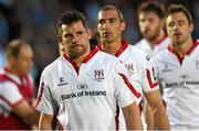 22 May 2015; A dejected Ricky Lutton, Ulster, after the game. Guinness PRO12 Play-Off, Glasgow Warriors v Ulster, Scotstoun Stadium, Glasgow, Scotland. Picture credit: Craig Williamson / SPORTSFILE