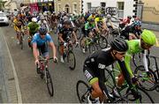 23 May 2015; A general view of the peloton as it leaves Ballinamore, Co. Leitrim, during Stage 7 of the 2015 An Post Rás. Ballinamore - Drogheda. Photo by Sportsfile