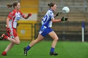 6 July 2008; Nicola Fahy, Monaghan, in action against Shannon Quinn, Tyrone. TG4 Ulster Ladies Senior Football Final, Monaghan v Tyrone, Brewster Park, Enniskillen, Co. Fermanagh. Picture credit: Brian Lawless / SPORTSFILE