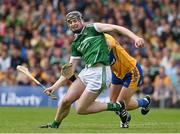 24 May 2015; Declan Hannon, Limerick, in action against Conor Ryan, Clare. Munster GAA Hurling Senior Championship Quarter-Final, Clare v Limerick. Semple Stadium, Thurles, Co. Tipperary. Picture credit: Ray McManus / SPORTSFILE