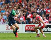 24 May 2015; Matt Healy, Connacht, gets away from Charlie Sharples, Gloucester. Champions Cup Qualification Play-Off, Gloucester v Connacht. Kingsholm, Gloucester, England. Picture credit: Matt Impey / SPORTSFILE