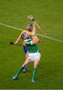24 May 2015; Seamus Hickey, Limerick, in action against David Reidy, Clare. Munster GAA Hurling Senior Championship Quarter-Final, Clare v Limerick. Semple Stadium, Thurles, Co. Tipperary. Picture credit: Dáire Brennan / SPORTSFILE