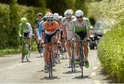 24 May 2015; Eventual stage winner Aidis Kruopis, right, An Post Chain Reaction, and eventual 2nd place Davide Vigano, Team IDEA 2010 ASD, in action during Stage 8 of the 2015 An Post Rás. Drogheda - Skerries. Photo by Sportsfile