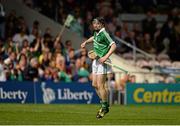 24 May 2015; Graeme Mulcahy, Limerick, celebrates after scoring his side's first goal. Munster GAA Hurling Senior Championship Quarter-Final, Clare v Limerick. Semple Stadium, Thurles, Co. Tipperary. Picture credit: Dáire Brennan / SPORTSFILE