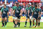 24 May 2015; Connacht players at the end of normal time trudge to the sidelines after surrendering the lead in injury time. Champions Cup Qualification Play-Off, Gloucester v Connacht. Kingsholm, Gloucester, England. Picture credit: Matt Impey / SPORTSFILE