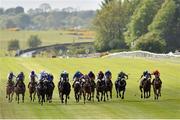 24 May 2015; Pleascach, fourth from left, with Kevin Manning up, on their way to winning the Tattersalls Irish 1,000 Guineas. Curragh Racecourse, The Curragh, Co. Kildare. Picture credit: Cody Glenn / SPORTSFILE