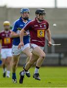 24 May 2015; Aonghus Clarke, Westmeath, in action against Stephen Maher, Laois. Leinster GAA Hurling Senior Championship Qualifier Group, Round 3, Laois v Westmeath. O'Moore Park, Portlaoise, Co. Laois. Picture credit: Brendan Moran / SPORTSFILE