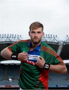 25 May 2015; Mayo and Breaffy star Aidan O'Shea kicked off AIB’s sponsorship of the GAA Football All-Ireland Senior Championship. AIB are proud to be backing Club and County this season as the sponsorship links the AIB GAA Club Championships and the GAA Football All Ireland Senior Championship under one sponsor for the first time in the history of the GAA. For exclusive content and to see why AIB are backing Club and County follow us @AIB_GAA and on Facebook at facebook.com/AIBGAA. Croke Park, Dublin. Picture credit: Brendan Moran / SPORTSFILE