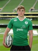 25 May 2015; Ireland's Garry Ringrose at the Ireland U20 Media Event ahead of World Rugby Junior World Cup. Aviva Stadium, Lansdowne Road, Dublin. Picture credit: Piaras Ó Mídheach / SPORTSFILE