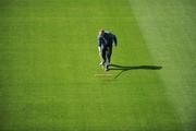 12 July 2008; Groundsman Nicky Green tends to the grass before the game. Offaly. GAA Hurling All-Ireland Senior Championship Qualifier, Round 3, Limerick v Offaly, Gaelic Grounds, Limerick. Picture credit: Ray McManus / SPORTSFILE