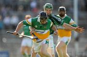 12 July 2008; Brendan Murphy, Offaly, in action against Seamus Hickey, Limerick. GAA Hurling All-Ireland Senior Championship Qualifier, Round 3, Limerick v Offaly, Gaelic Grounds, Limerick. Picture credit: Ray McManus / SPORTSFILE