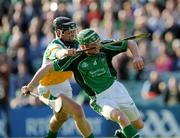 12 July 2008; Seamus Hickey, Limerick, in action against Shane Dooley, Offaly. GAA Hurling All-Ireland Senior Championship Qualifier, Round 3, Limerick v Offaly, Gaelic Grounds, Limerick. Picture credit: Ray McManus / SPORTSFILE