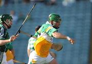 12 July 2008; Joe Bergin celebrates scoring Offaly's second goal. GAA Hurling All-Ireland Senior Championship Qualifier, Round 3, Limerick v Offaly, Gaelic Grounds, Limerick. Picture credit: Ray McManus / SPORTSFILE