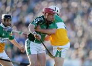 12 July 2008; Andrew O'Shaughnessy, Limerick, in action against David Kenny, Offaly. GAA Hurling All-Ireland Senior Championship Qualifier, Round 3, Limerick v Offaly, Gaelic Grounds, Limerick. Picture credit: Ray McManus / SPORTSFILE
