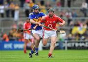 13 July 2008; Seamus O'Farrell, Cork, in action against Joe Gallagher, Tipperary. ESB Munster Minor Hurling Championship Final, Tipperary v Cork, Gaelic Grounds, Limerick. Picture credit: Pat Murphy / SPORTSFILE