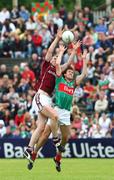 13 July 2008; Barry Cullinane, Galway, in action against Ronan McGarrity, Mayo. GAA Football Connacht Senior Championship Final, Mayo v Galway, McHale Park, Castlebar, Co. Mayo. Picture credit: Oliver McVeigh / SPORTSFILE