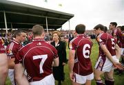 13 July 2008; Galway captain Padraig Joyce introduces Garry Sice to President Mary McAleese before the game. GAA Football Connacht Senior Championship Final, Mayo v Galway, McHale Park, Castlebar, Co. Mayo. Picture credit: Oliver McVeigh / SPORTSFILE