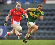 12 July 2008; Amanda Murphy, Cork, in action against Joanne Brosnan, Kerry. Cork v Kerry - TG4 Munster Ladies Senior Football Final, Pairc Ui Rinn, Cork. Picture credit: Brian Lawless / SPORTSFILE