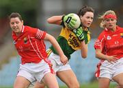 12 July 2008; Aoife O'Sullivan, Kerry, in action against Ciara Walsh, left, and Amy O'Shea, Cork. Cork v Kerry - TG4 Munster Ladies Senior Football Final, Pairc Ui Rinn, Cork. Picture credit: Brian Lawless / SPORTSFILE