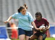 13 July 2008; Valerie Oyiki, Athlone, in action against, Donna Conlan, Mulhuddart. Gaelic 4 Girls, National Blitz Day, Croke Park, Dublin. Picture credit: Brian Lawless / SPORTSFILE