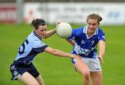 13 July 2008; Laura Hyland, Laois, in action against Lyndsey Davey, Dublin. TG4 Leinster Ladies Senior Football Final, Dublin v Laois, Dr. Cullen Park, Carlow. Picture credit: Ray Lohan / SPORTSFILE  *** Local Caption ***