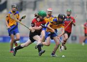 14 July 2008; Paula McKay, Down, in action against Michele Creaven, Roscommon, during the Coillte Camogie - U14 Development Squads Blitz Day. Over 240 players from Antrim, Carlow, Cavan, Down, Louth, Roscommon, Waterford and Wexford had the once in a lifetime opportunity to play on the hallowed turf of Croke Park. Coillte Camogie - U14 Development Squads Blitz Day, Croke Park, Dublin. Picture credit: Stephen McCarthy / SPORTSFILE         *** Local Caption *** 17 8