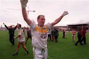 4 June 2000; Offaly's Finbar Cullen celebrates following the Bank of Ireland Leinster Senior Football Championship Quarter-Final match between Offaly and Meath at Croke Park in Dublin. Photo by Damien Eagers/Sportsfile