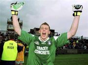 11 June 2000; Fermanagh's Paul Brewster celebrates following the Bank of Ireland Ulster Senior Football Championship Quarter-Final match between Donegal and Fermanagh at MacCumhail Park in Ballybofey, Donegal. Photo by Ray Lohan/Sportsfile