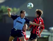 22 July 2000; Paul Rideoue of Tranmere Rovers in action against Shaun Maher of Bohemians during the Derek Swan Testimonial match between Bohemians and Tranmere Rovers at Dalymount Park in Dublin. Photo by David Maher/Sportsfile