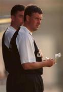 22 July 2000; Tranmere Rovers assistant manager Kevin Sheedy and manager John Aldridge during the Derek Swan Testimonial match between Bohemians and Tranmere Rovers at Dalymount Park in Dublin. Photo by David Maher/Sportsfile