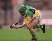 23 July 2000; David Franks of Offaly during the Guinness All-Ireland Senior Hurling Championship Quarter-Final match between Offaly and Derry at Croke Park in Dublin. Photo by Brendan Moran/Sportsfile
