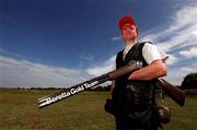 25 July 2000; David Malone poses for a portrait at Courtlough Shooting Grounds in Balbriggan, Dublin, prior to representing Ireland in the men's trap shooting event at the 2000 Summer Olympics in Sydney, Australia. Photo by Brendan Moran/Sportsfile