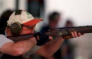 25 July 2000; David Malone during a training session at Courtlough Shooting Grounds in Balbriggan, Dublin, prior to representing Ireland in the men's trap shooting event at the 2000 Summer Olympics in Sydney, Australia. Photo by Brendan Moran/Sportsfile