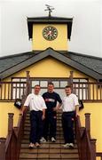 27 July 2000; Dublin footballers, from left, Paul Curran, Jim Gavin and Dessie Farrell at Hollystown Golf Club in Dublin. Photo by Brendan Moran/Sportsfile