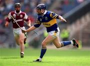 23 July 2000; John Leahy of Tipperary during the Guinness All-Ireland Senior Hurling Championship Quarter-Final between Tipperary and Galway at Croke Park in Dublin. Photo by Brendan Moran/Sportsfile