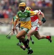 23 July 2000; Ger Oakley of Offaly during the Guinness All-Ireland Senior Hurling Championship Quarter-Final match between Offaly and Derry at Croke Park in Dublin. Photo by Damien Eagers/Sportsfile